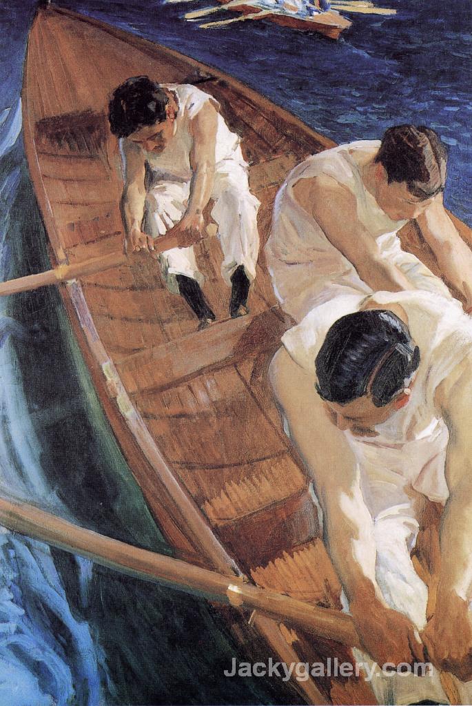 In the Racing Shell by Joaquin Sorolla y Bastida paintings reproduction